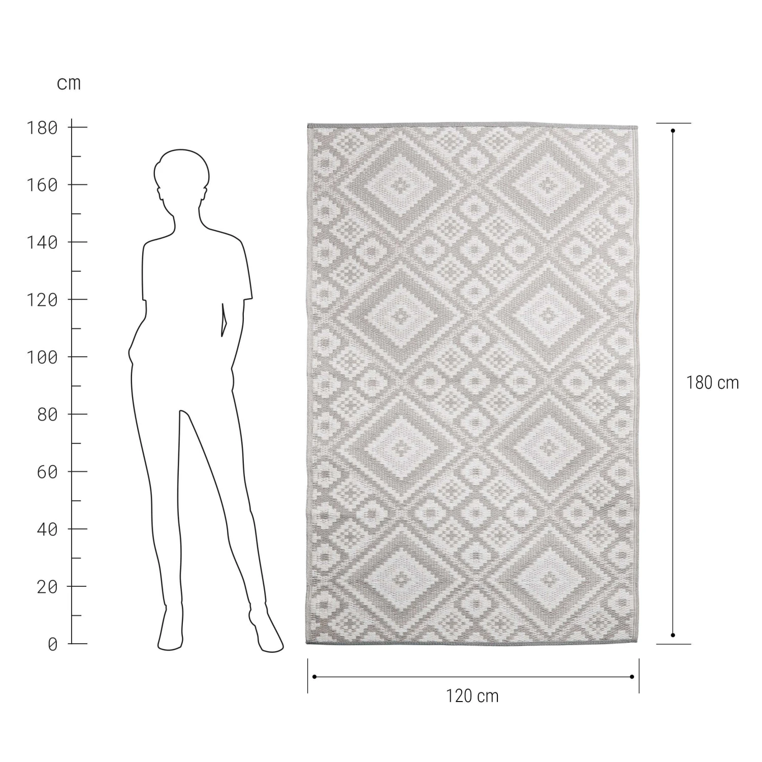 COLOUR CLASH In- & Outdoor-Teppich Ethno L 180 X B 120cm - Image 3