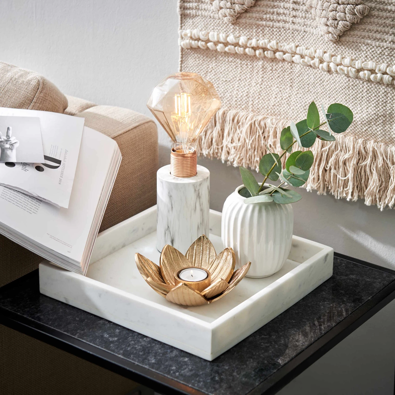 MARBLE Marmor-Tablett L 30 X B 30cm - Image 10