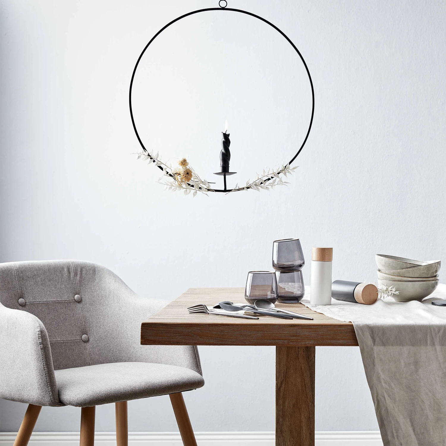 LUNA Hängedeko-Ring Für Stabkerze Ø50cm - Image 2