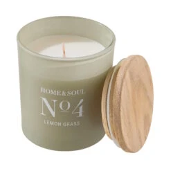 HOME & SOUL Duftkerze Lemon Grass No. 4 Mit Sojawachs