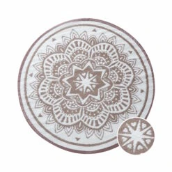 COLOUR CLASH In- & Outdoor-Teppich Flora Ø150cm