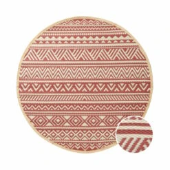 COLOUR CLASH In- & Outdoor-Teppich Streifen Ø118cm