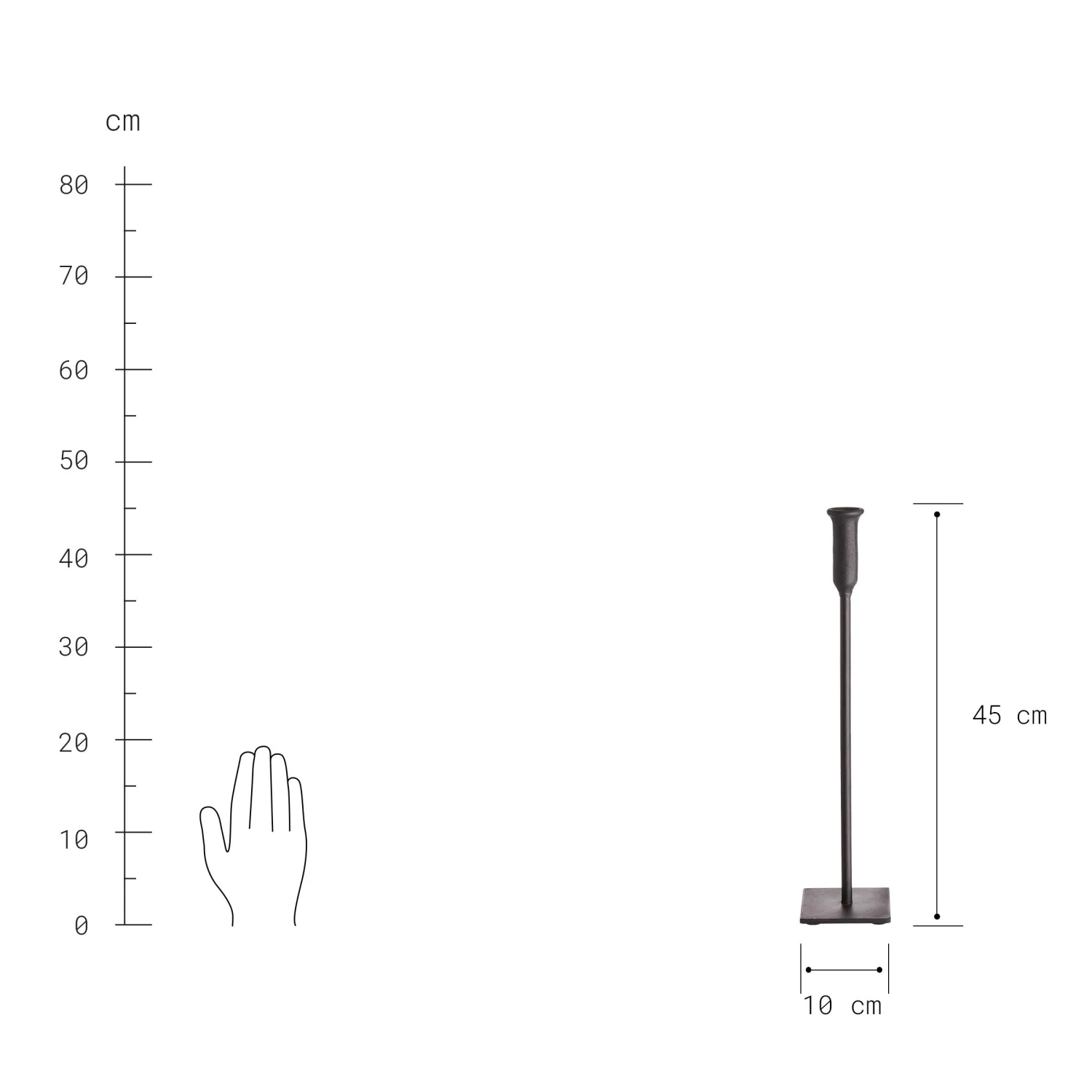 RUST Kerzenhalter Höhe 45cm - Image 3
