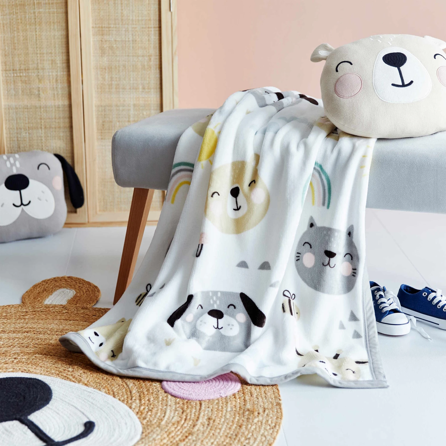 TINY TOWN Flanell-Decke L 170 X B 130cm - Image 2