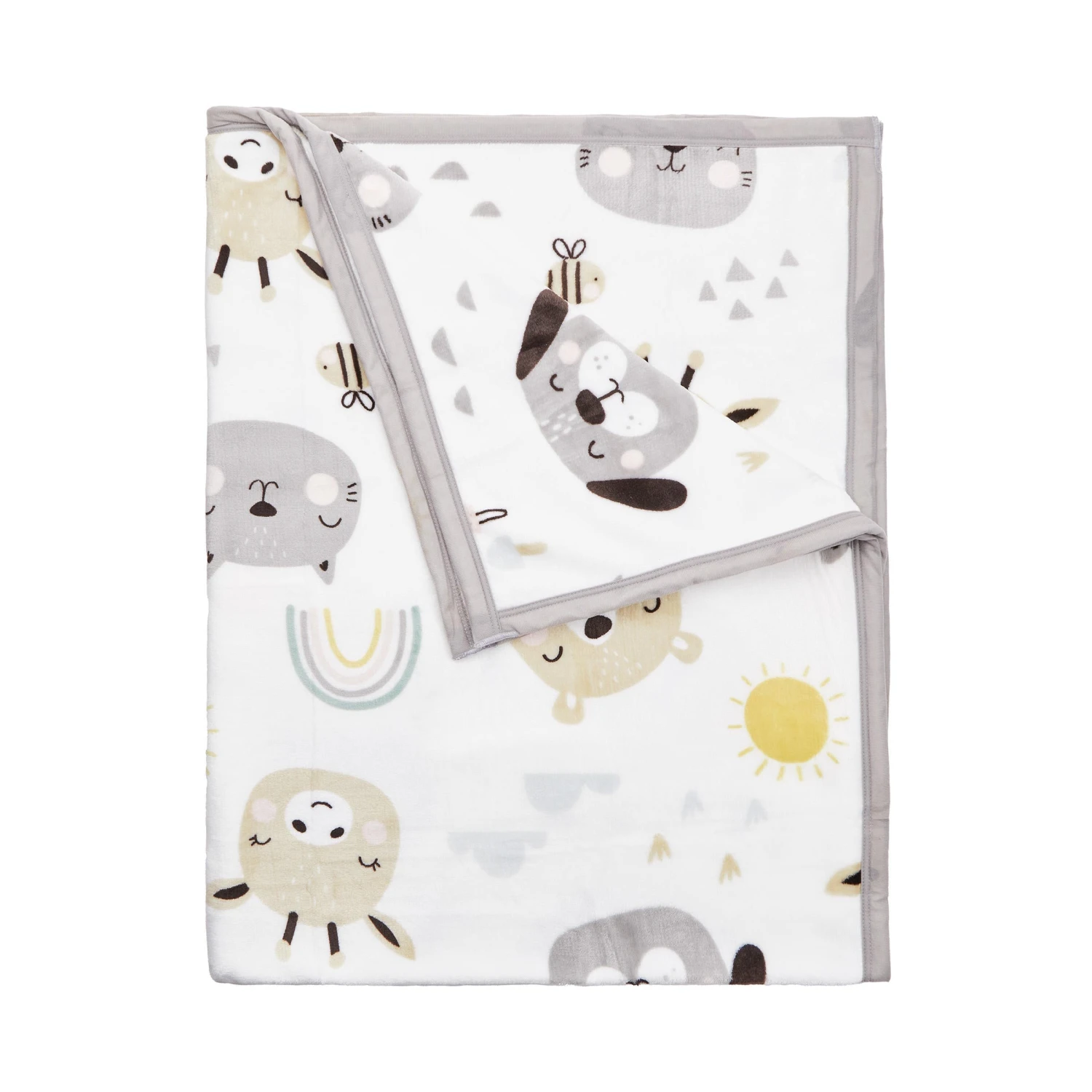 TINY TOWN Flanell-Decke L 170 X B 130cm