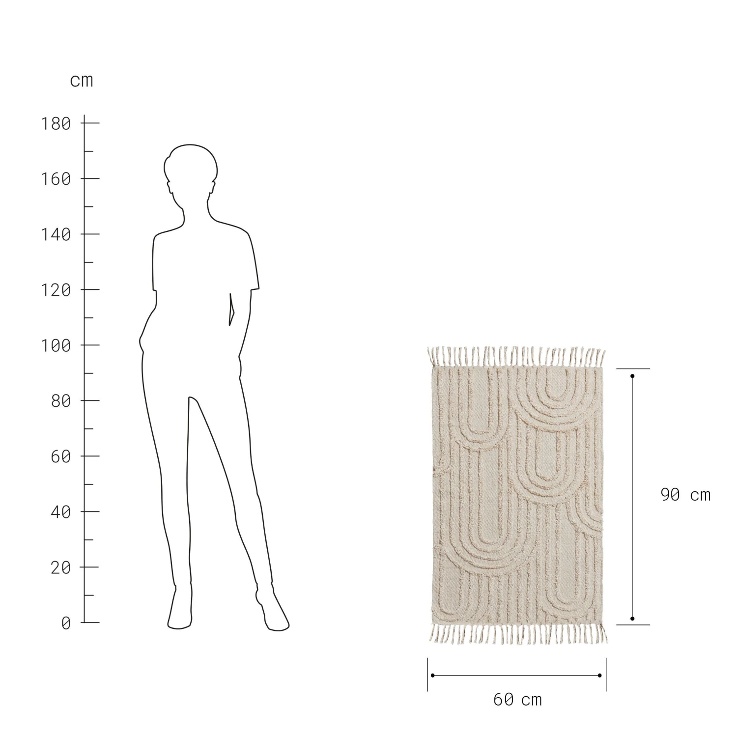 COTTON WAYTeppich Bögen L 60 X B 90cm - Image 4