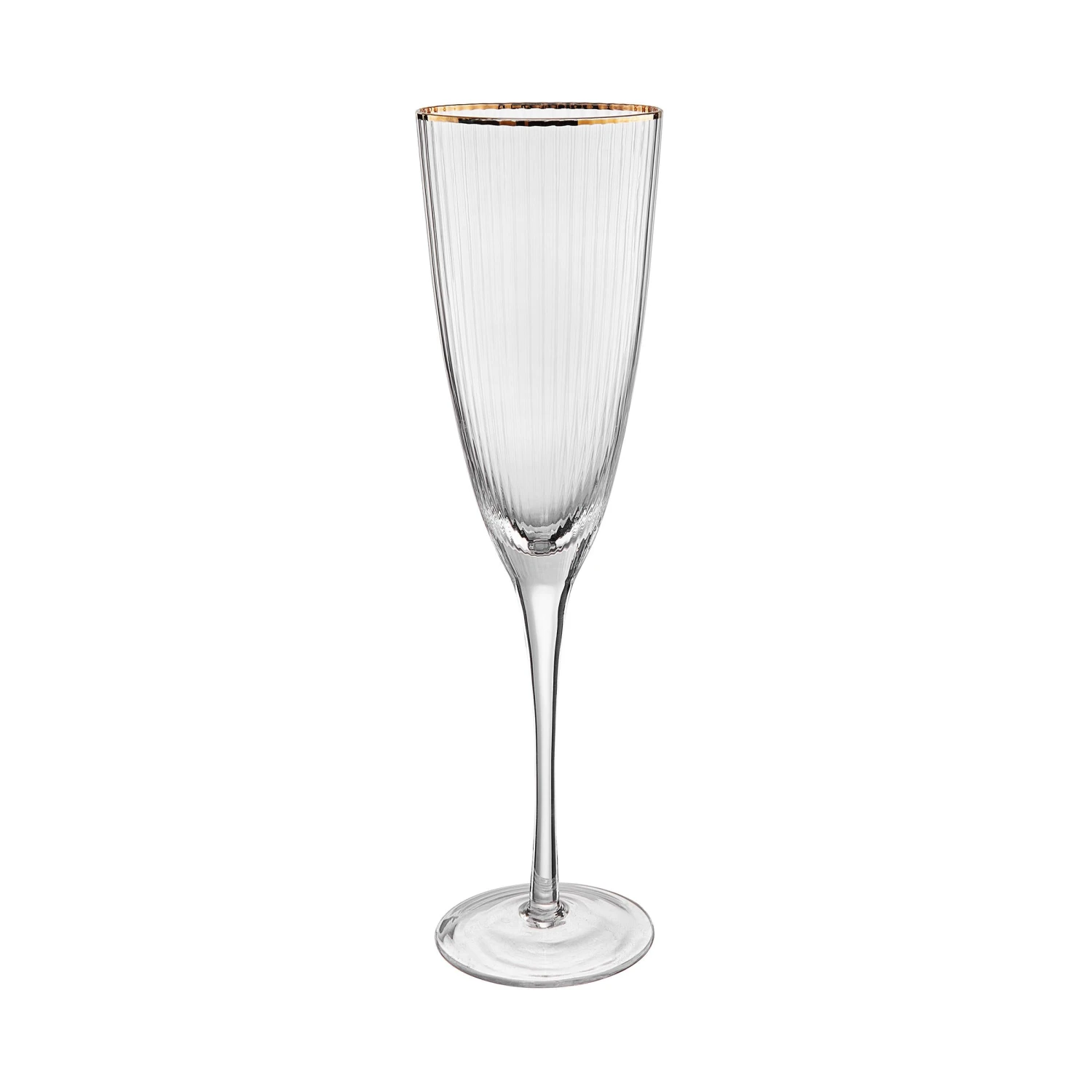 GOLDEN TWENTIES 4x SektglÀser Mit Goldrand Und Rillen 250ml - Image 3