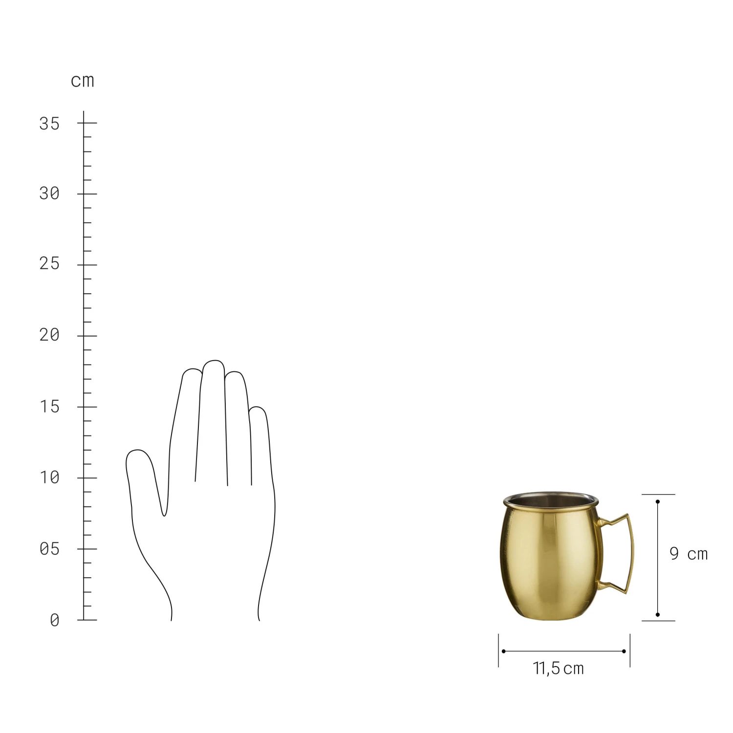 MOSCOW MULE 4x Becher Glänzend 470ml - Image 6