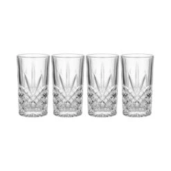 CRYSTAL CLUB 4x Longdrinkgläser 330ml