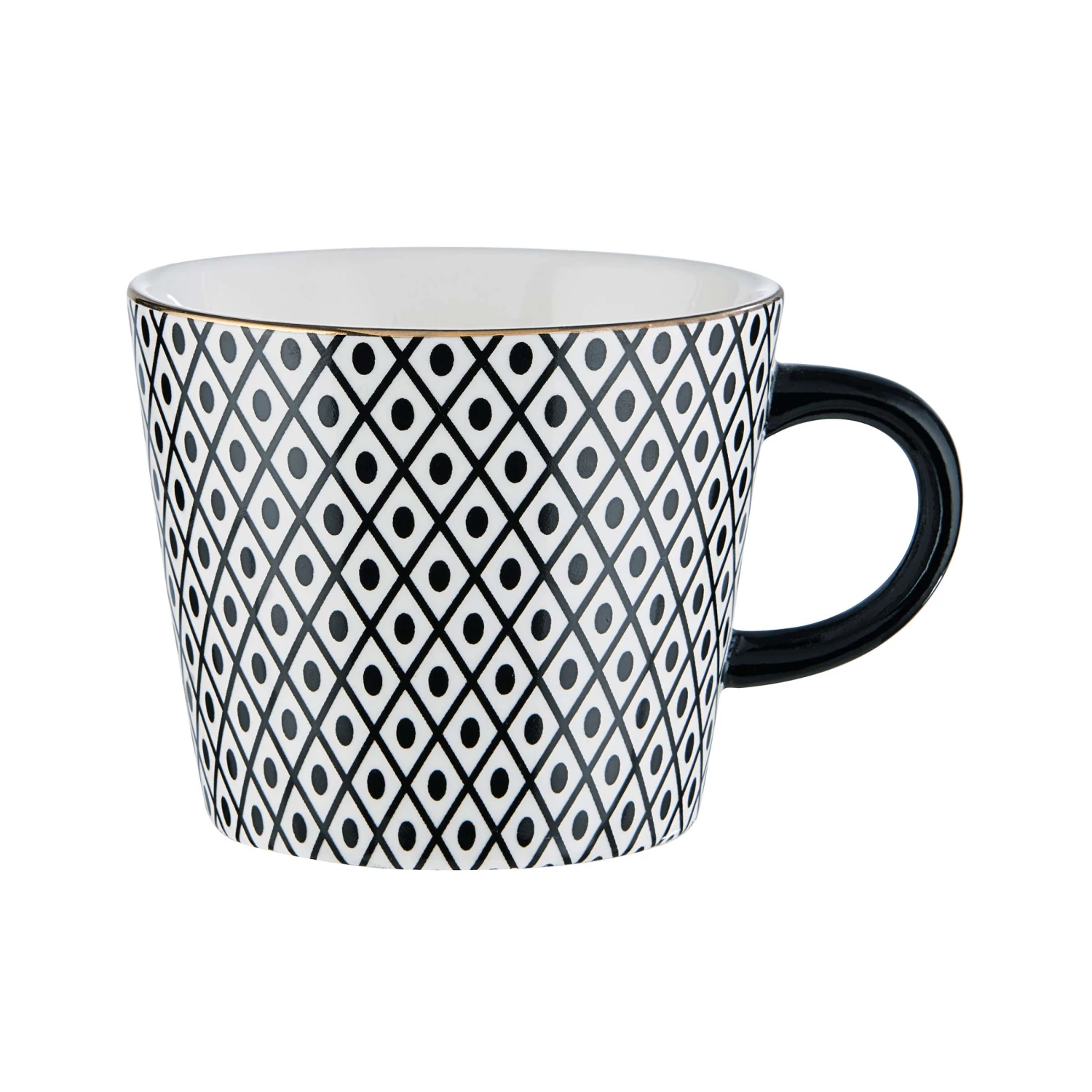 ORNAMENTS 4x Tasse Mit Goldrand 350ml - Image 2