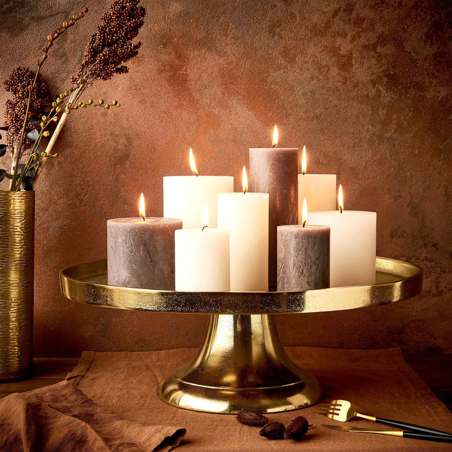 Deko-Teller Mit Fuß Ø50cm BANQUET In Gold - Image 2