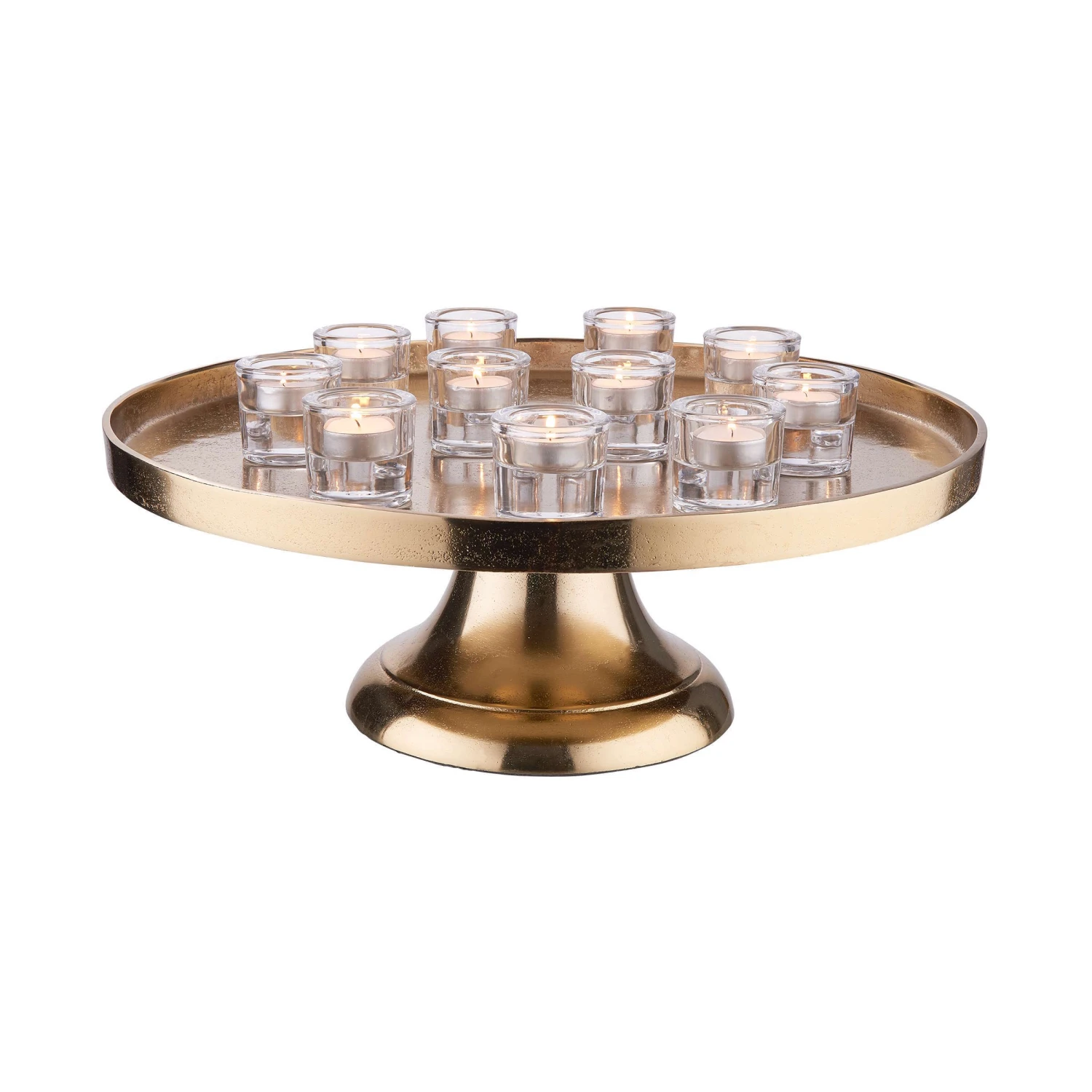 Deko-Teller Mit Fuß Ø50cm BANQUET In Gold - Image 5