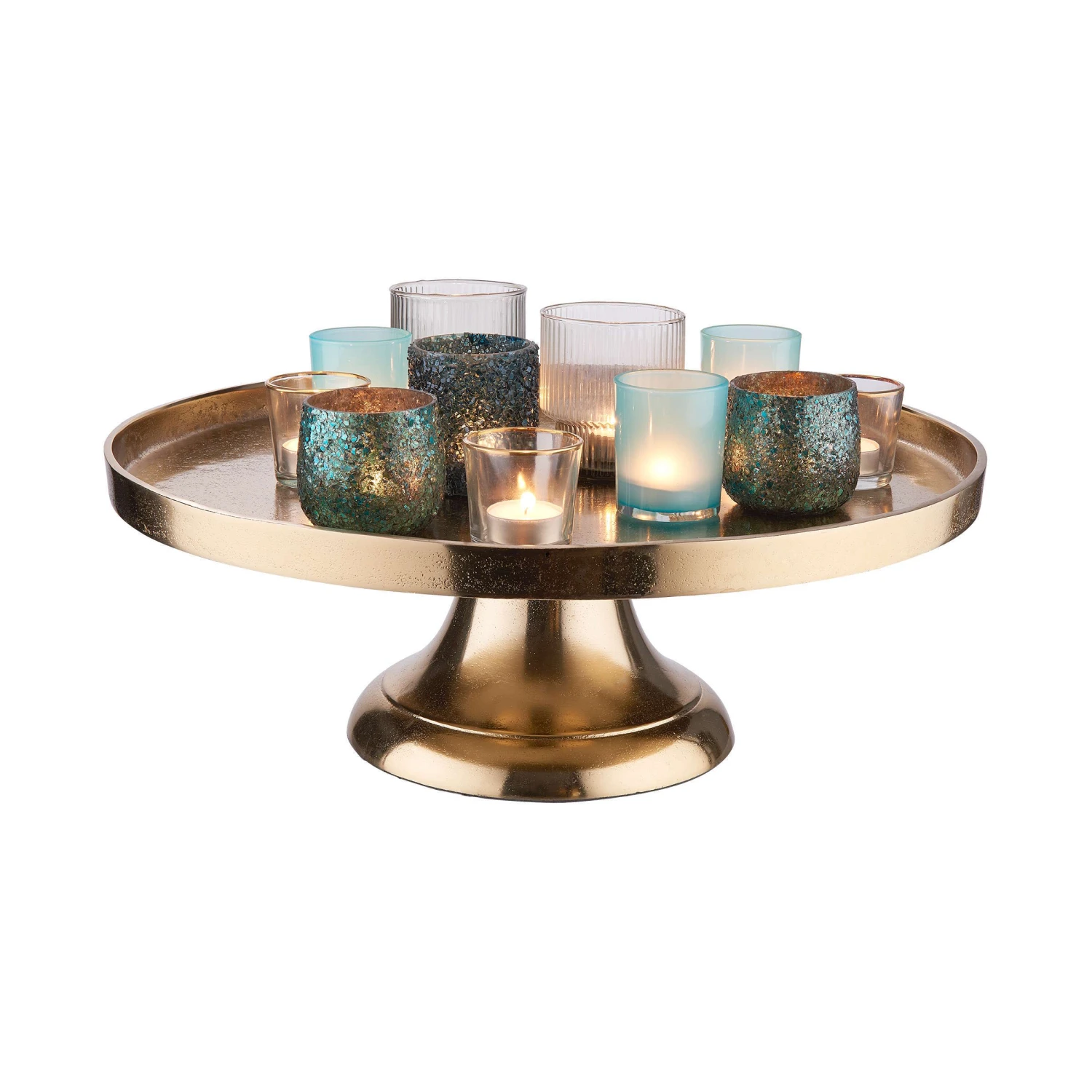 Deko-Teller Mit Fuß Ø50cm BANQUET In Gold - Image 6