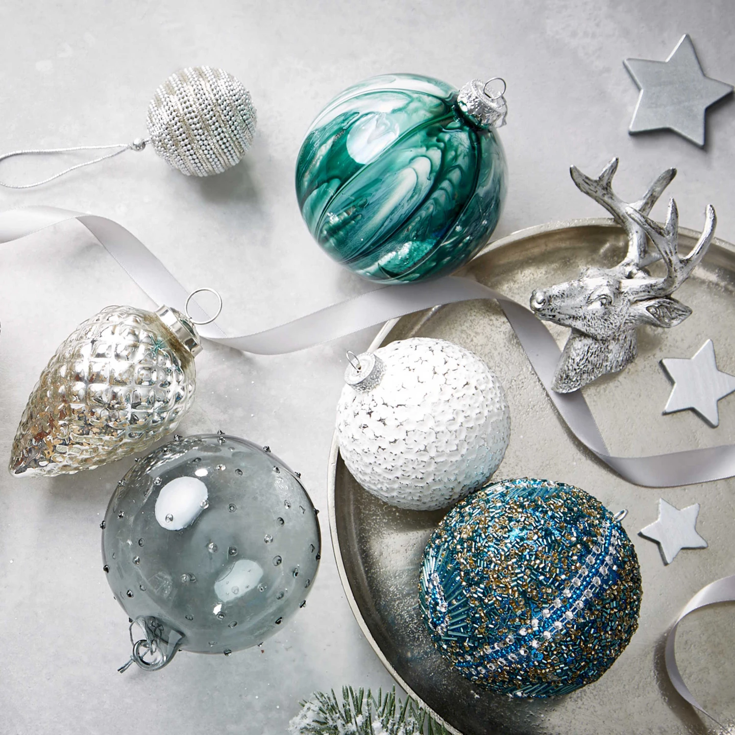 Deko-Teller Ø27cm BANQUET In Silber - Image 5