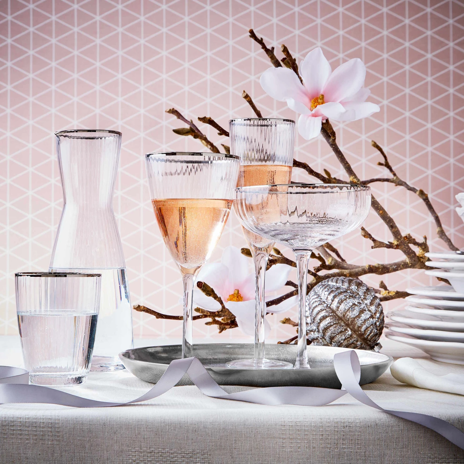 Deko-Teller Ø27cm BANQUET In Silber - Image 6