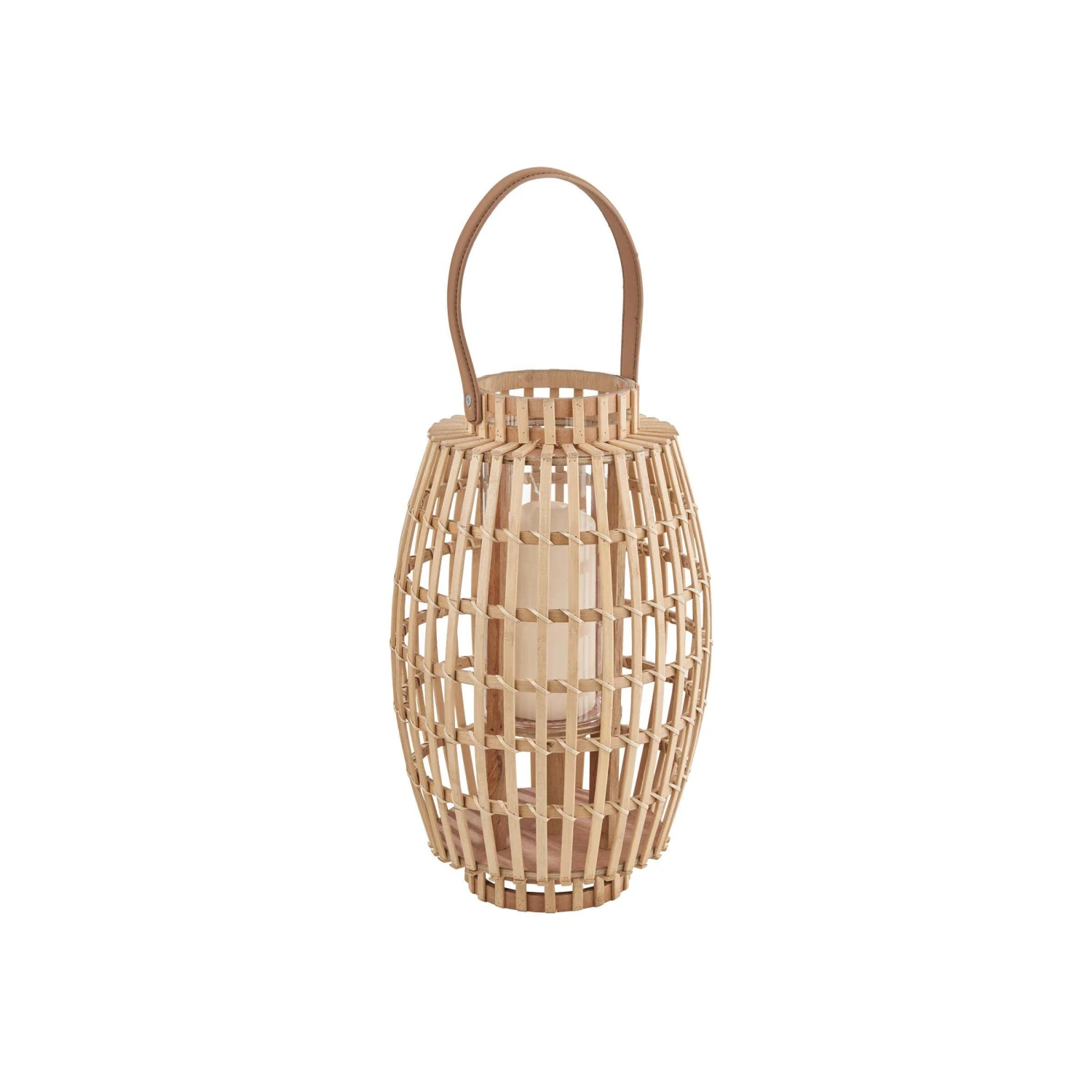 Laterne Mit Henkel 36 Cm BAMBOO NIGHTS In Beige - Image 4