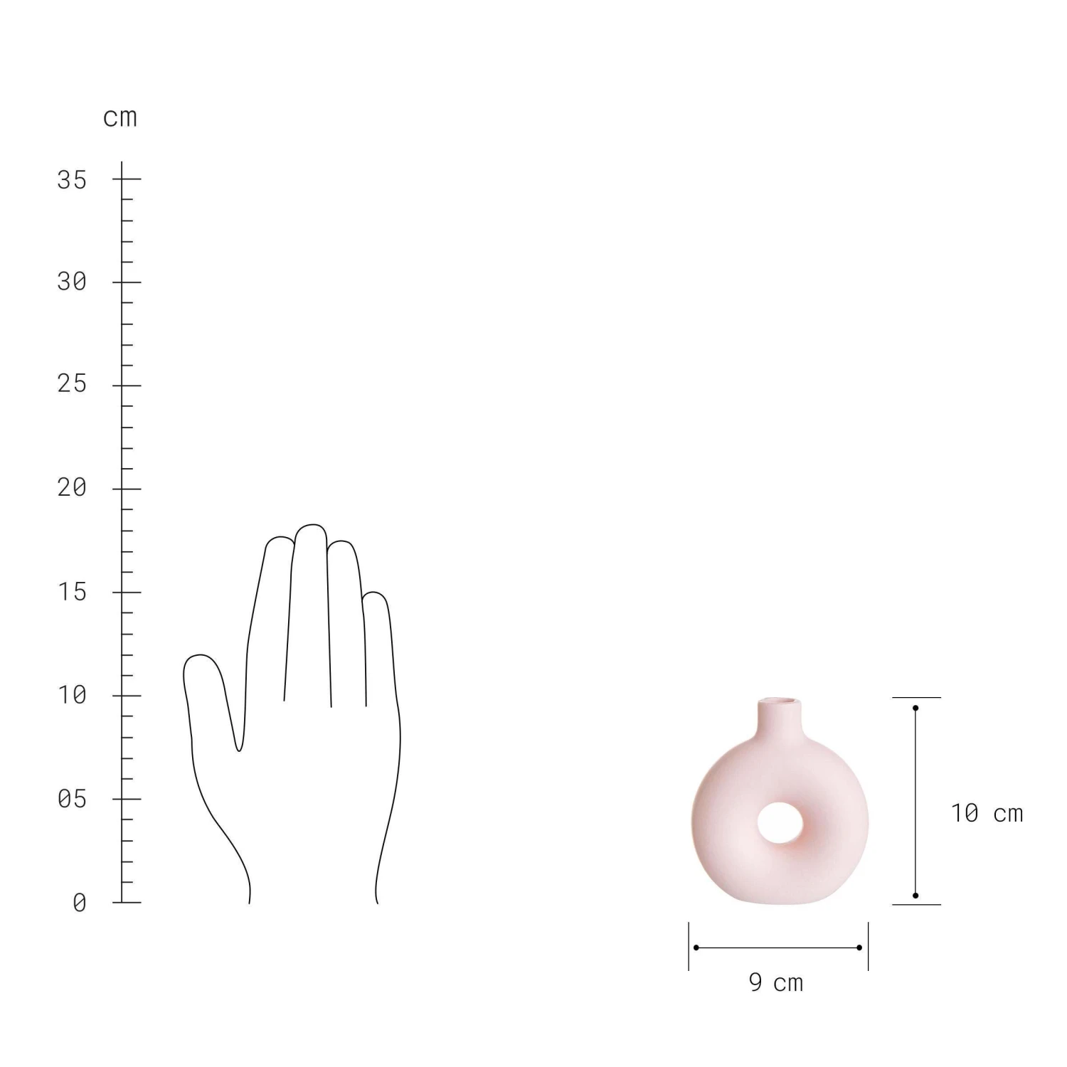 Mini Vase Höhe 10cm LOOPY In Hellrosa - Image 4