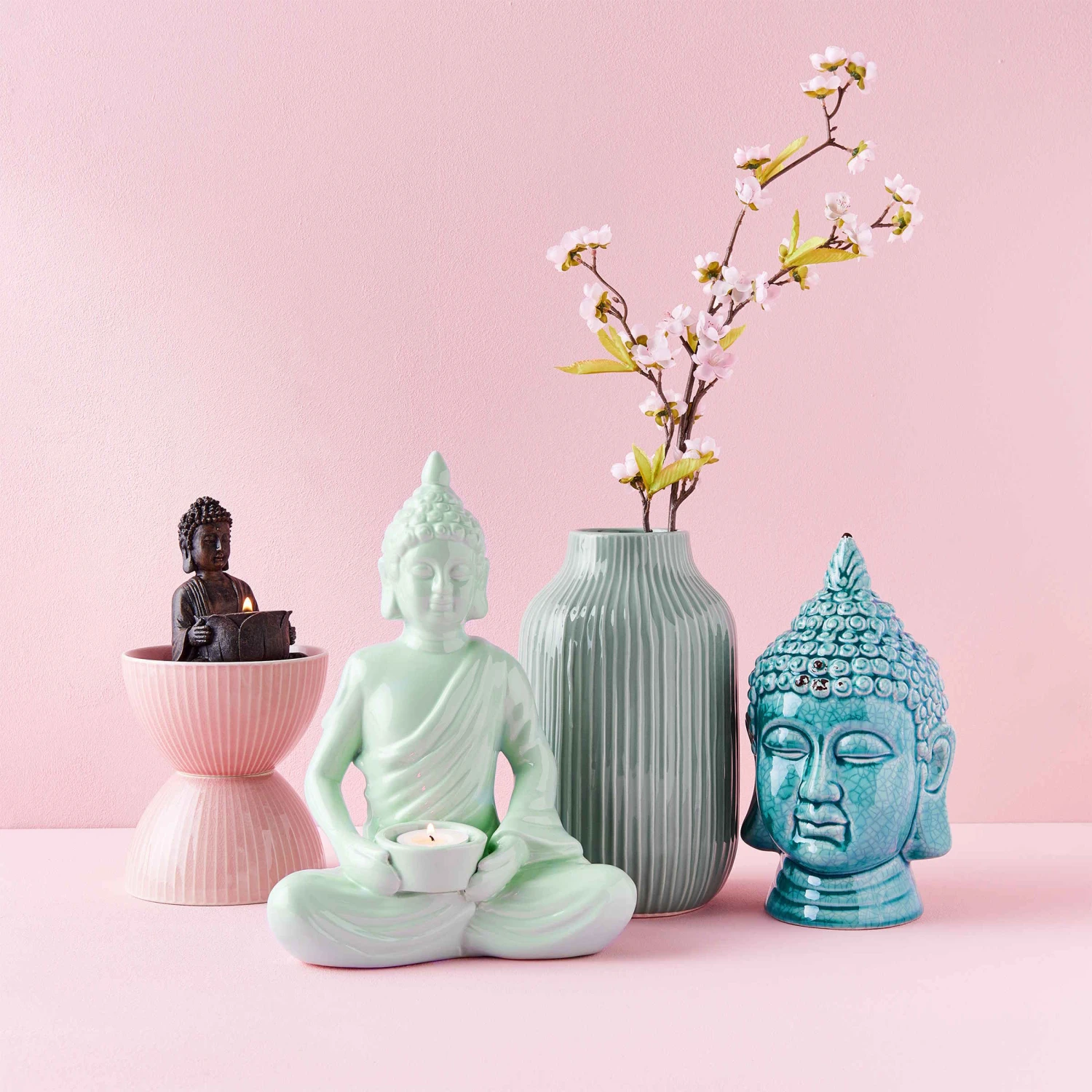 Vase 23cm HANAMI In Pastellgrün - Image 2