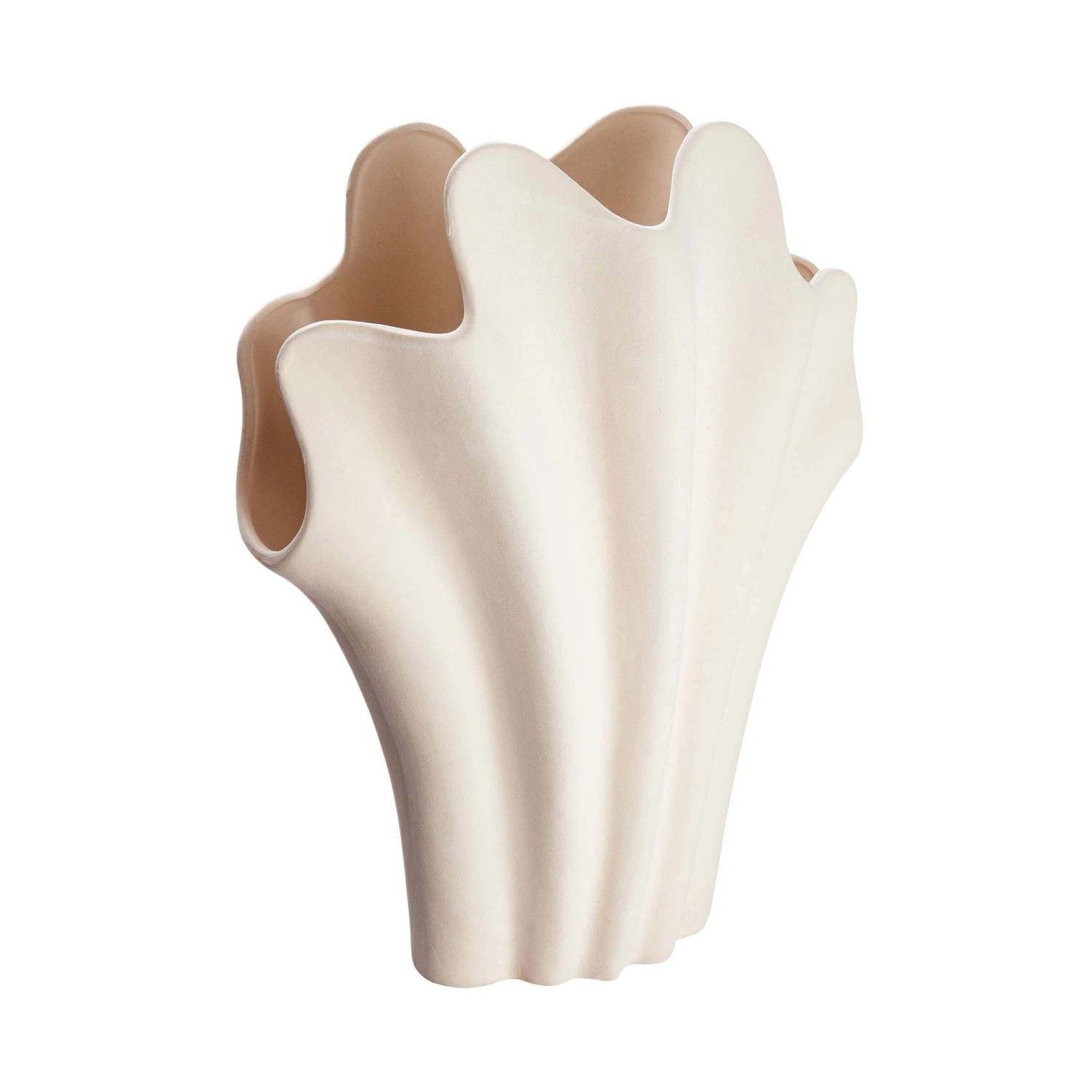 Vase Höhe 46cm SHELL In Beige - Image 4