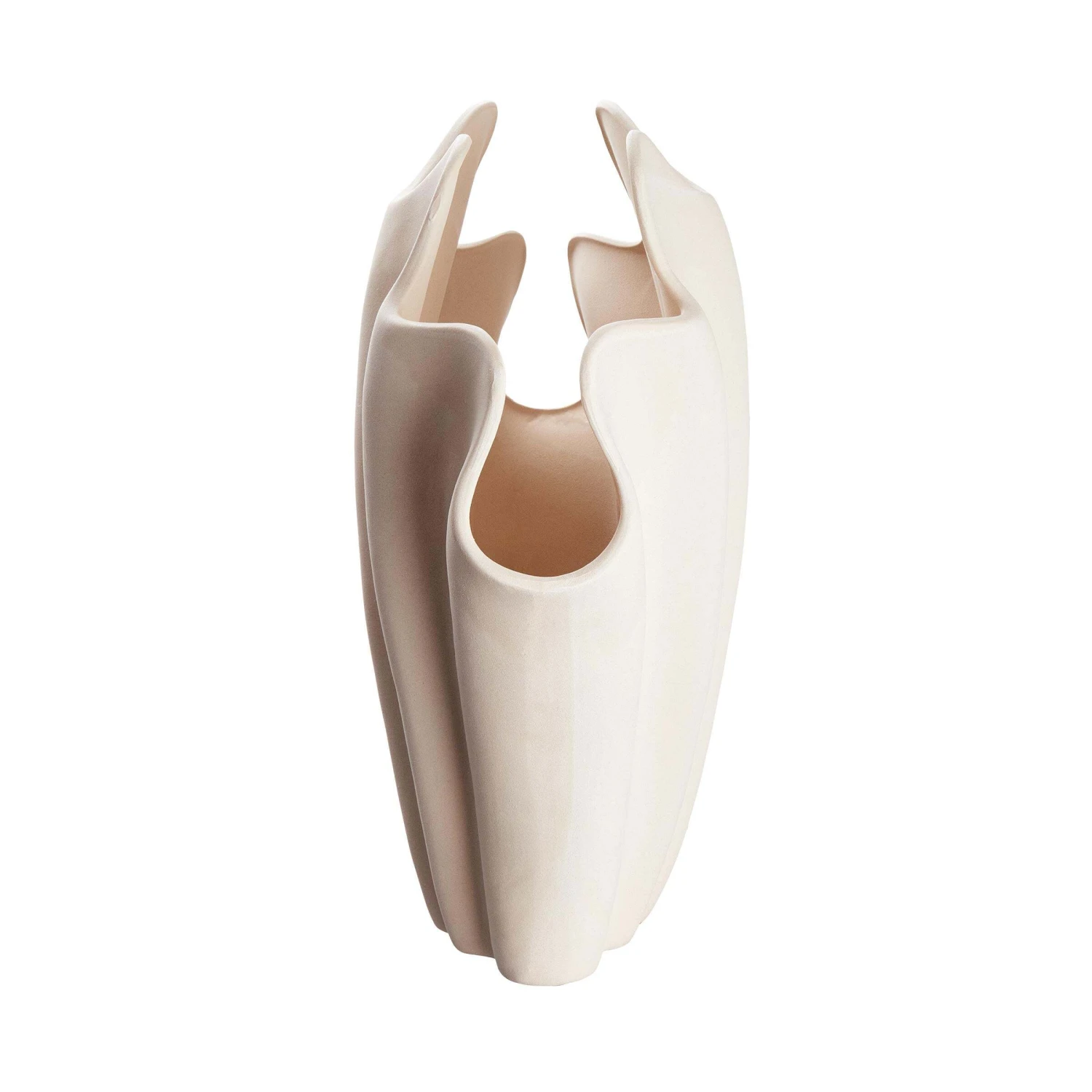 Vase Höhe 46cm SHELL In Beige - Image 5